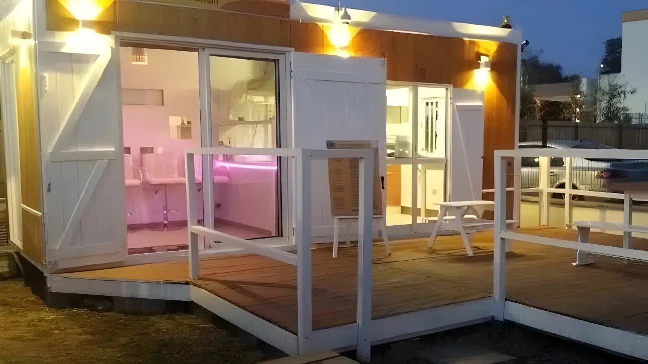 Image du chalet de la pizzeria.